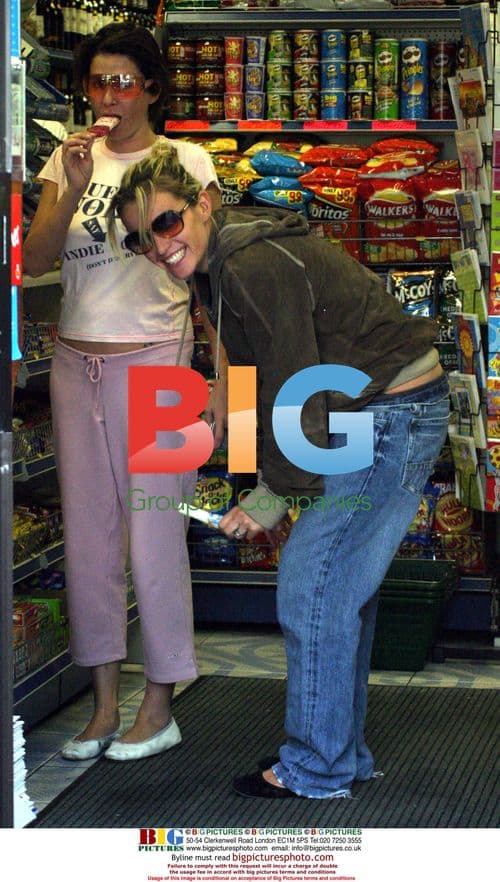 Sadie Frost and Davinia Taylor spotted shopping