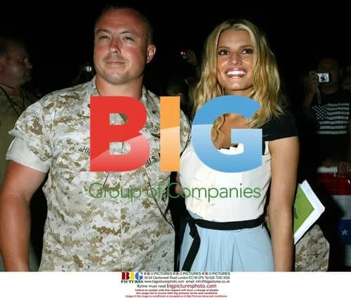 Jessica Simpson Visits Marines at Miramar Air Station
