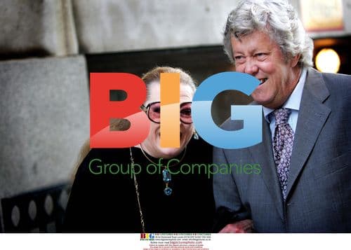 Anita Ekberg escorted to hotel in Stockholm