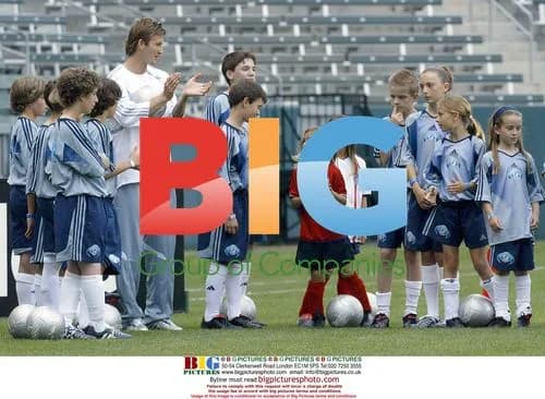 David Beckham at The David Beckham Academy launch