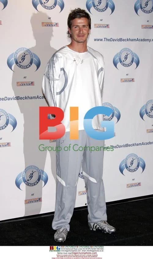 David Beckham at David Beckham Soccer Academy launch