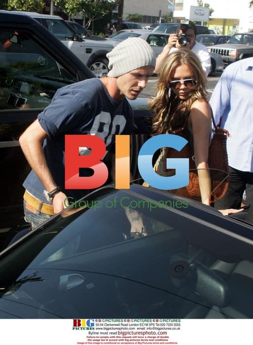 David and Victoria Beckham go shopping in LA