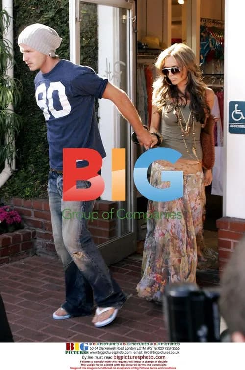 Beckham Couple Shopping in LA