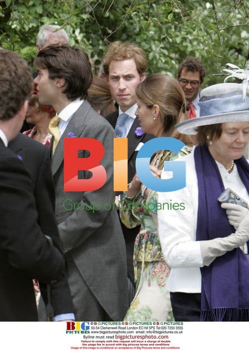 Prince William attends friend's wedding