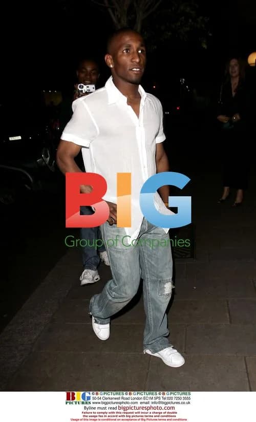 Footballer Jermaine Defoe at Embassy nightclub