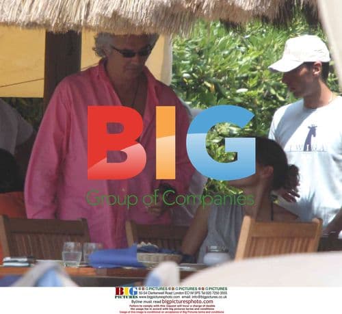 Flavio Briatore and Alena Seredova in Italy