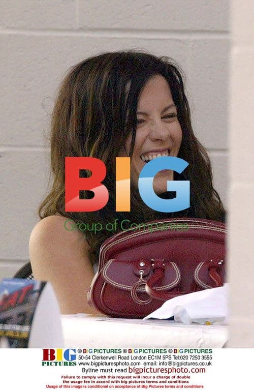 Kate Beckinsale with family at Farmers Market