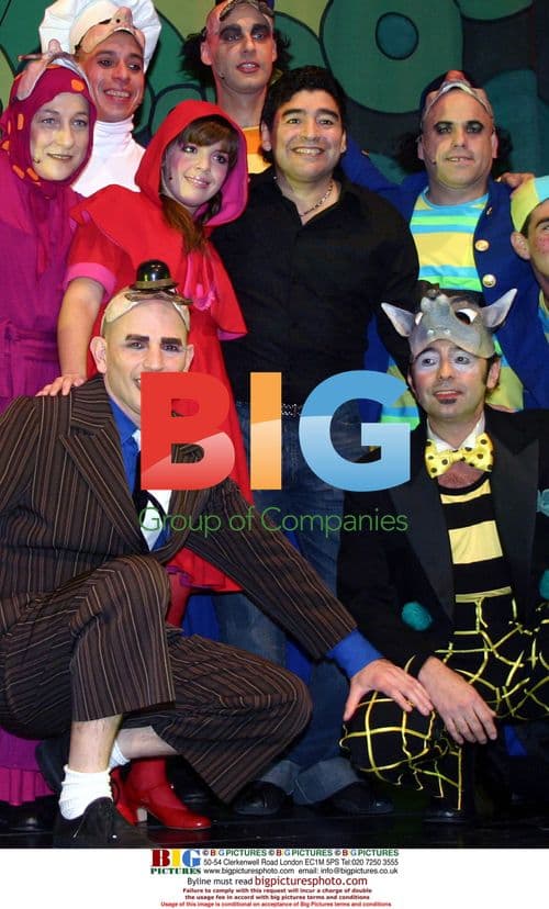 Maradona at daughter Dalma's theater debut