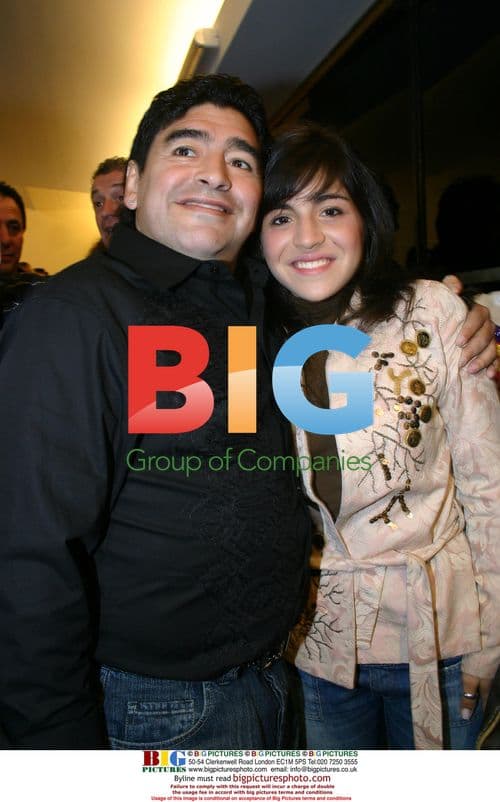 Maradona and Daughters at Dalma's Theater Debut