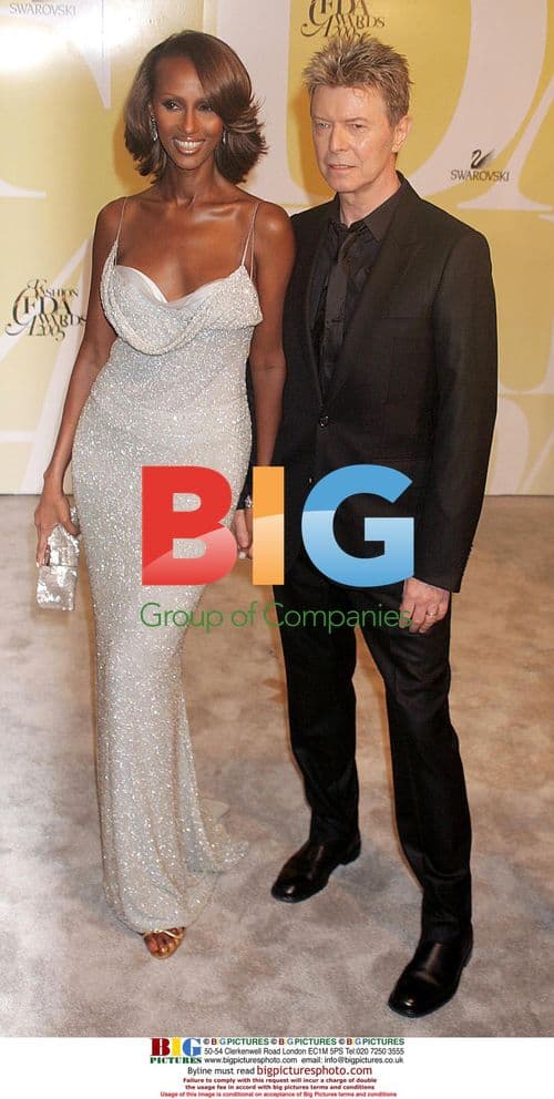 IMAN and DAVID BOWIE at 2005 CFDA Awards
