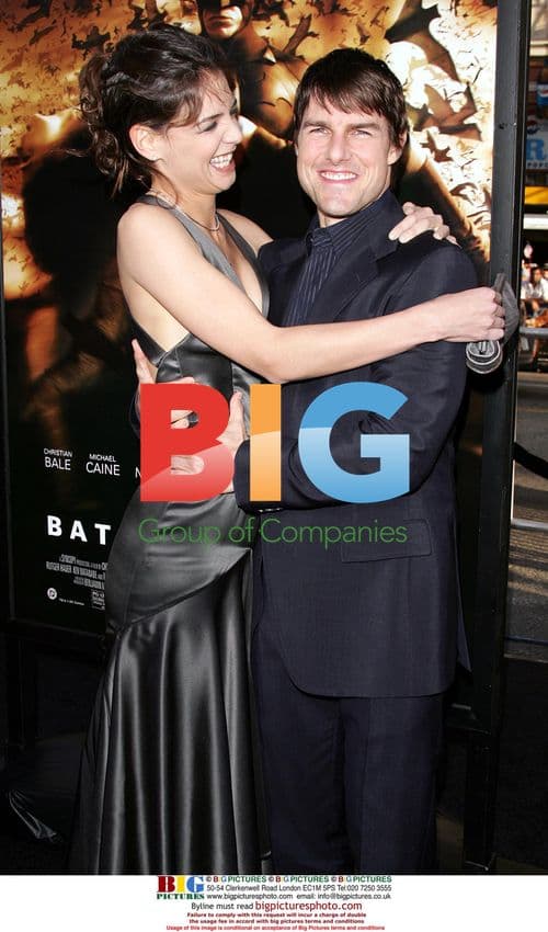 Tom Cruise and Katie Holmes at 'Batman Begins' Premiere