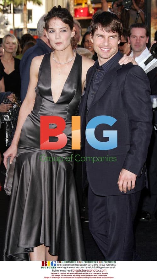 Tom Cruise and Katie Holmes at Batman Begins Premiere