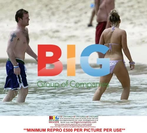 Rooney and Fiancee on Caribbean Holiday