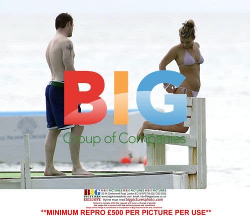 Wayne Rooney and Coleen McLoughlin on Caribbean Vacation