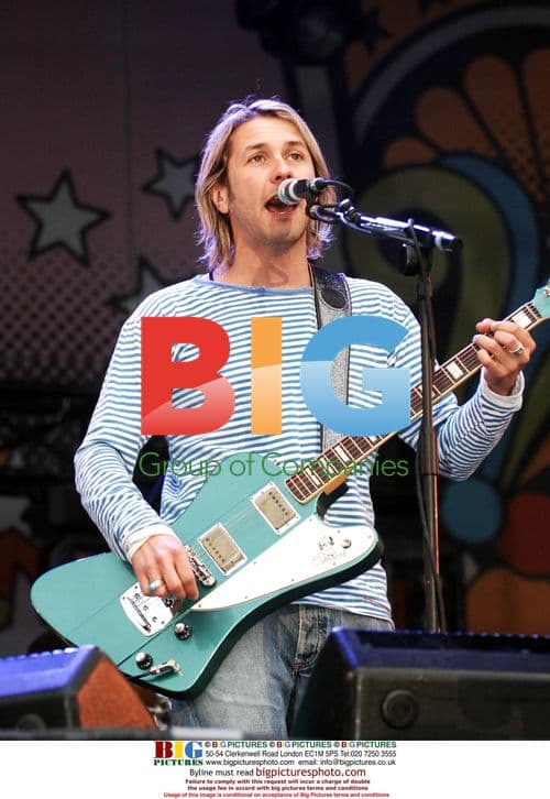 Feeder Guitarist at Isle of Wight Festival