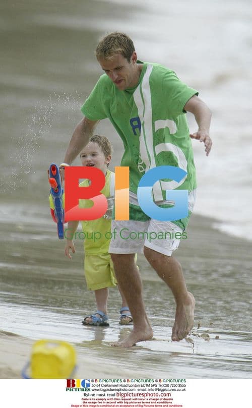 Phil Neville and Family on Vacation