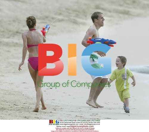 Phil Neville and Family on Barbados Vacation