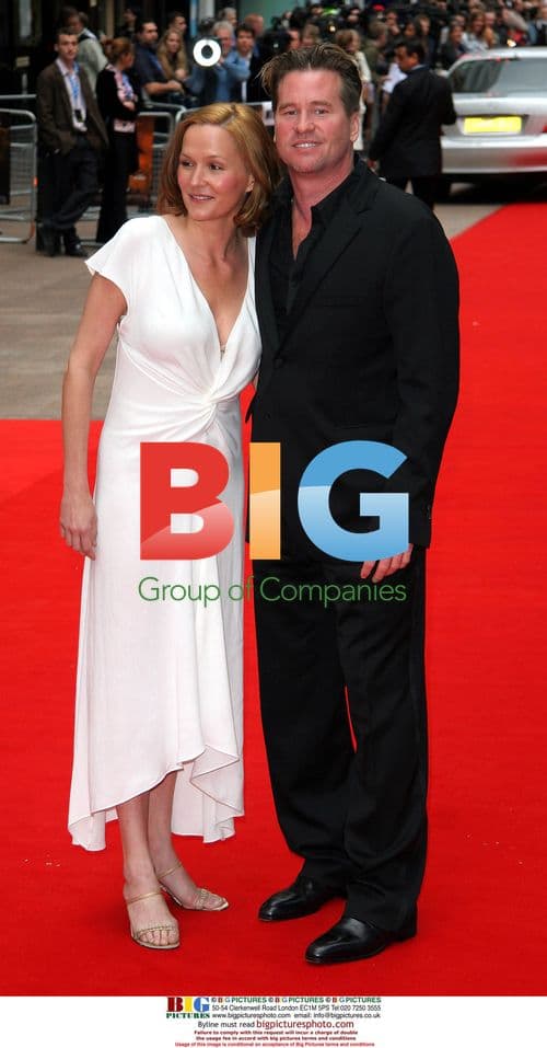 Val Kilmer and Charlotte Emmerson at 'Batman Begins' Premiere