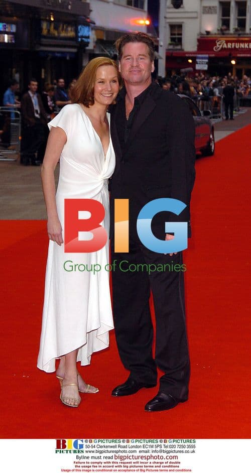 Val Kilmer and Charlotte Emmerson at 'Batman Begins' Premiere