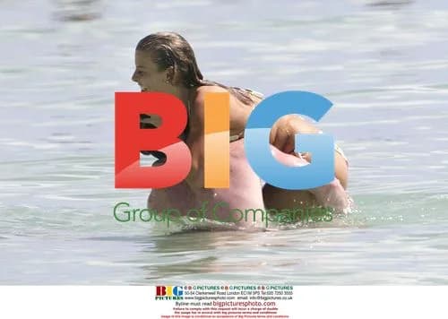 Wayne Rooney and Coleen McLoughlin on Caribbean beach