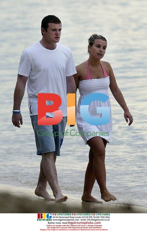 Wayne Rooney and Colleen on holiday in Barbados