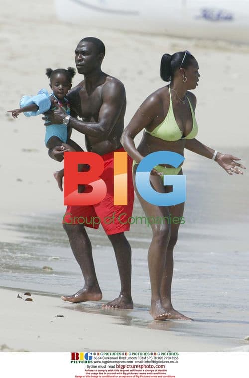 Andy Cole and family on Caribbean holiday