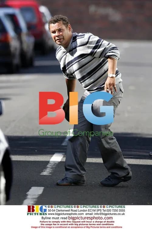 Craig Charles on Coronation Street set
