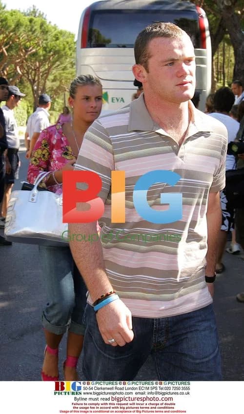 Wayne Rooney and Coleen McLoughlin Arrive in Portugal