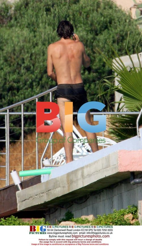 Robert Pires and Jessica Lemaire on holiday