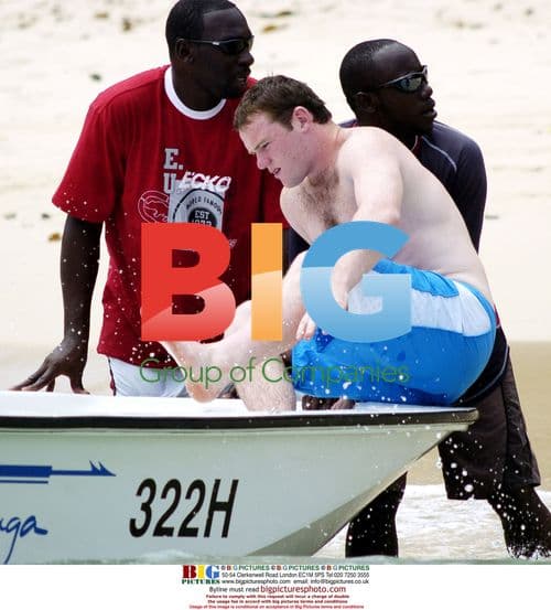 Wayne Rooney on holiday in Barbados