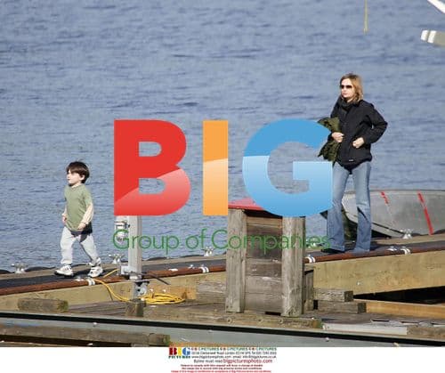 Harrison Ford arrives by floater plane