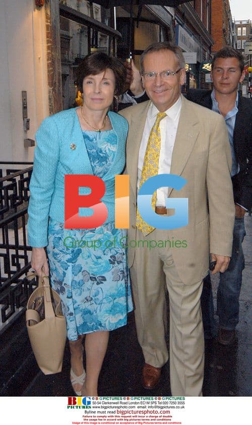 Jeffrey Archer and Wife at Art Exhibition