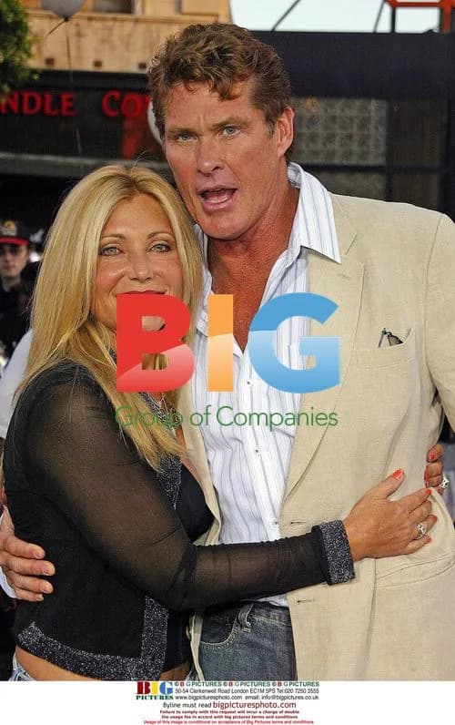 David Hasselhoff and wife at 'War Of The Worlds' premiere