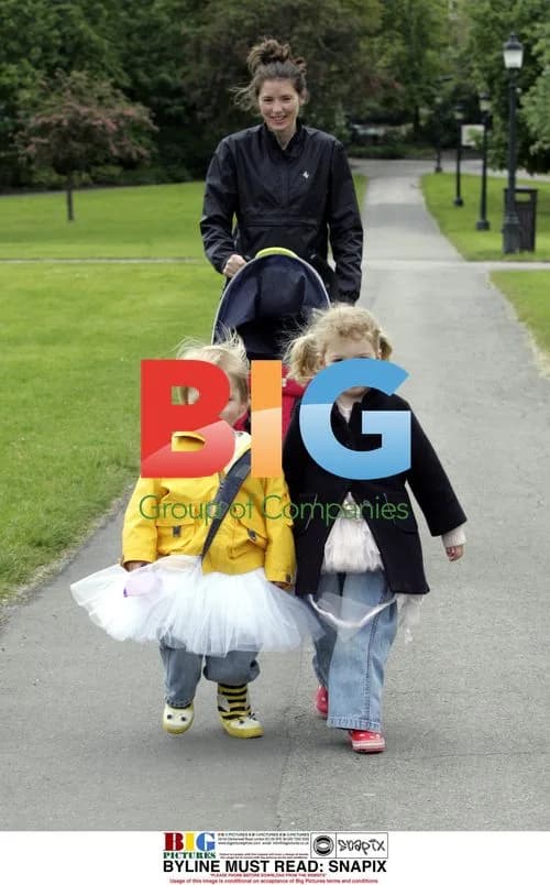 Jools Oliver with Daughters in London Park
