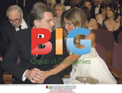 Leonardo DiCaprio and Gisele Bundchen at the 77th Academy Awards