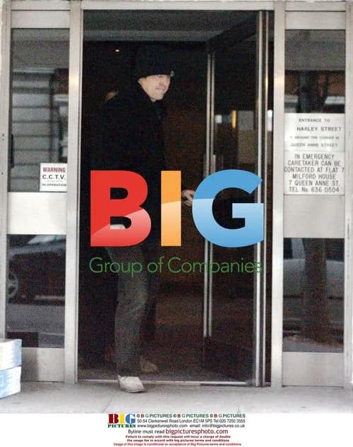Hugh Grant seen at Harley Street Clinic