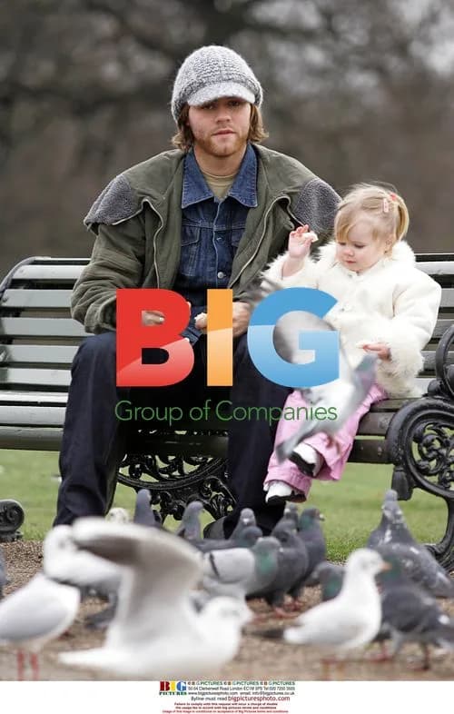 Singer Brian McFadden with family in Hyde Park