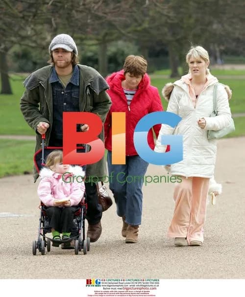 Singer Brian McFadden with family in Hyde Park