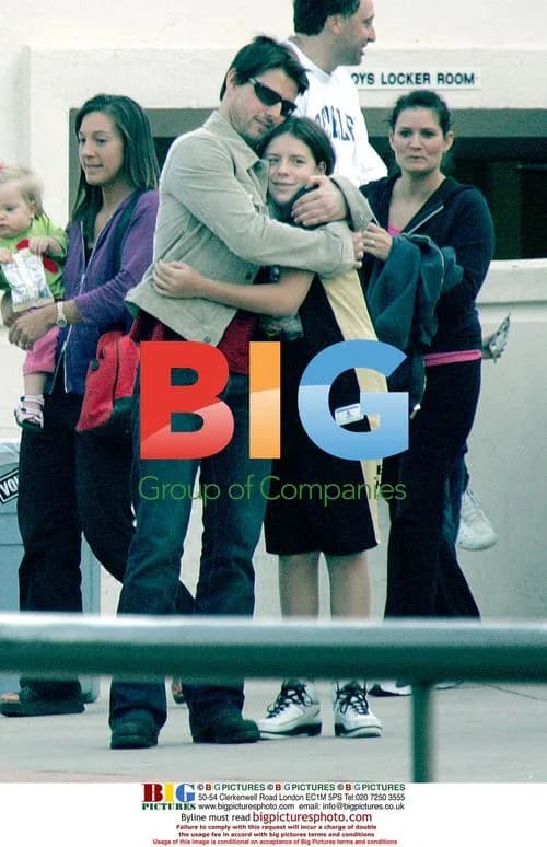 Tom Cruise with children after basketball game