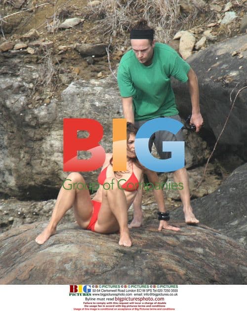 Elizabeth Hurley Shoots Swimwear Line in St Barths