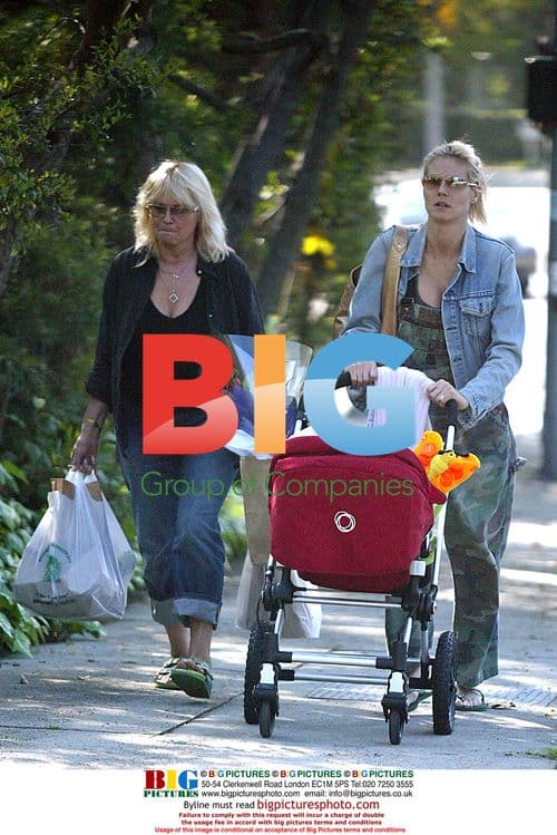 Heidi Klum and mother out with baby