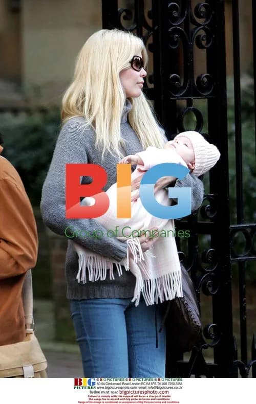 Claudia Schiffer with baby Clementine
