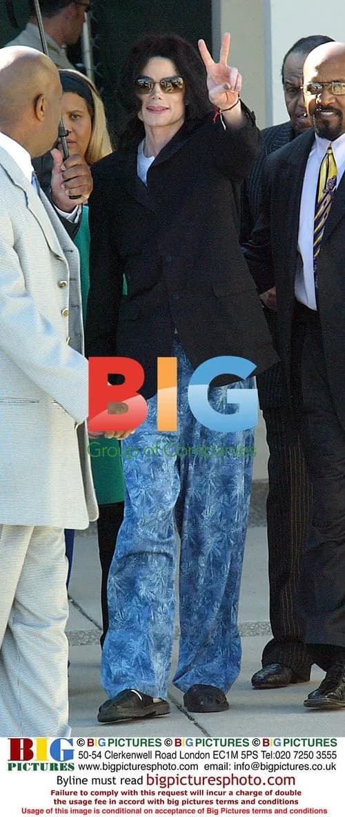 Michael Jackson Leaves Court in Pajamas