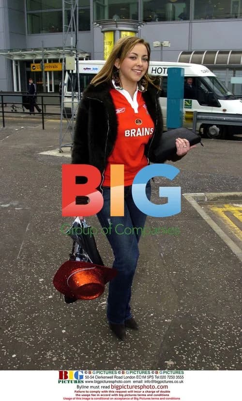 Charlotte Church Arrives in Edinburgh for Rugby Match