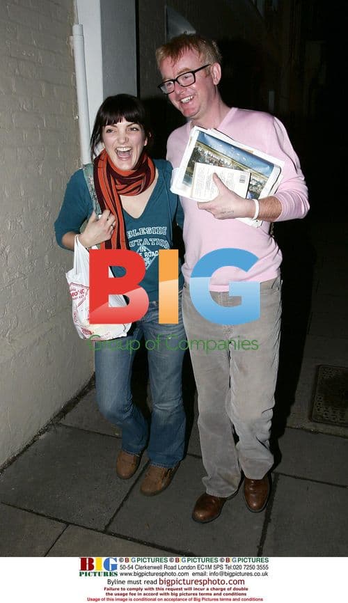 Chris Evans and Amy Hargreaves out in North London