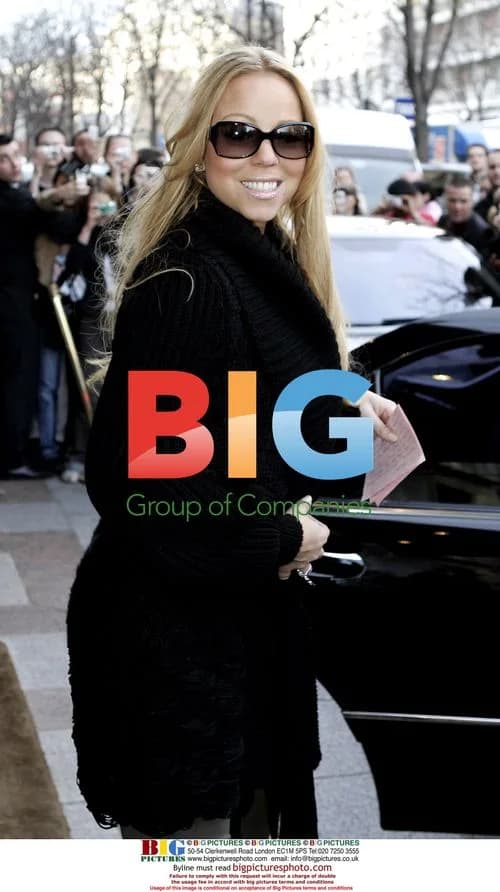 Mariah Carey Promotes Album in Paris