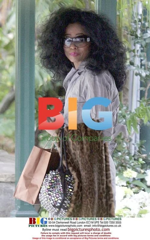 Diana Ross Dresses up in Wild Leopard Look