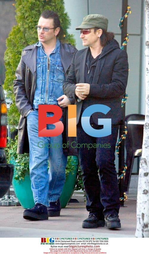 Bono Pictured Leaving for Lunch in Vancouver