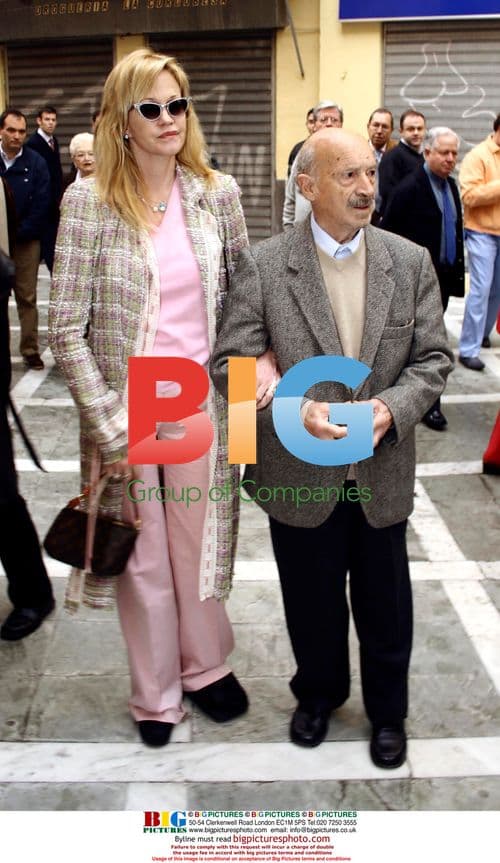 Antonio Banderas and Family in Malaga for Semana Santa