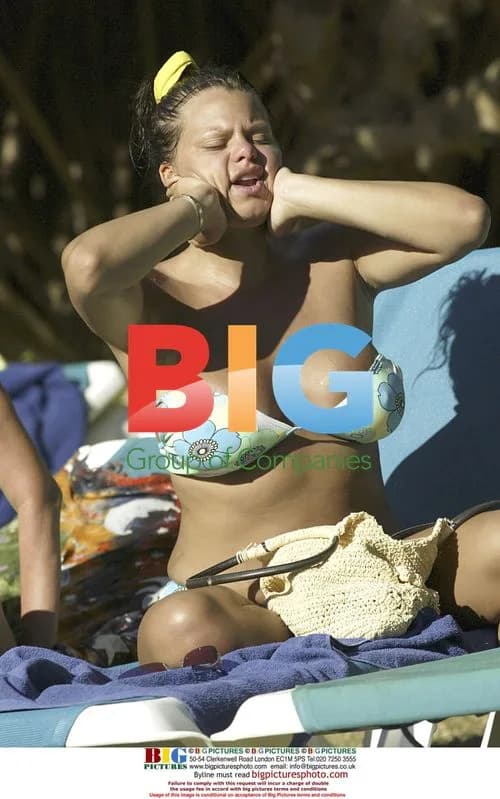 Jade Goody Relaxing on Caribbean Holiday